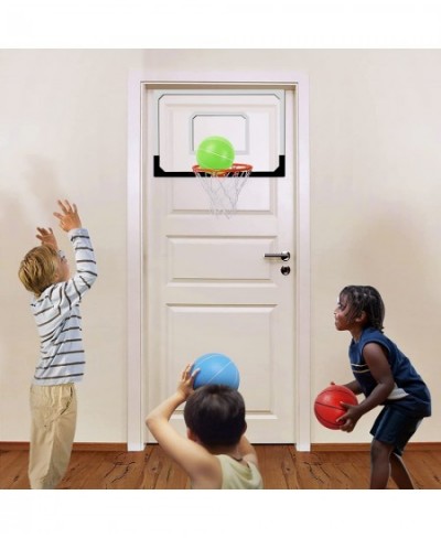 7" Mini Basketball with Pump 6 PCS Small Toy Basketball for Mini Basketball Hoop or Over The Door Basketball Hoop Games Color...