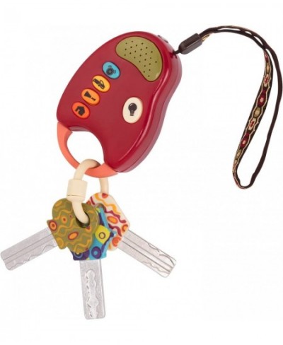 B. toys – FunKeys Toy – Funky Toy Keys for Toddlers and Babies – Toy Car Keys and Red remote with Light and Sounds – Non-Toxi...