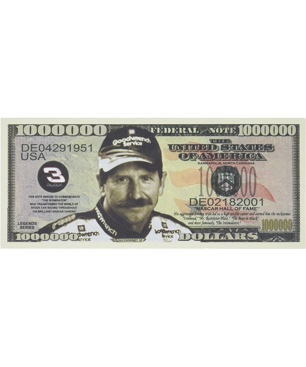 (100) Dale Earnhardt Sr. Million Dollar Bill $42.28 - Gags & Practical Joke Toys