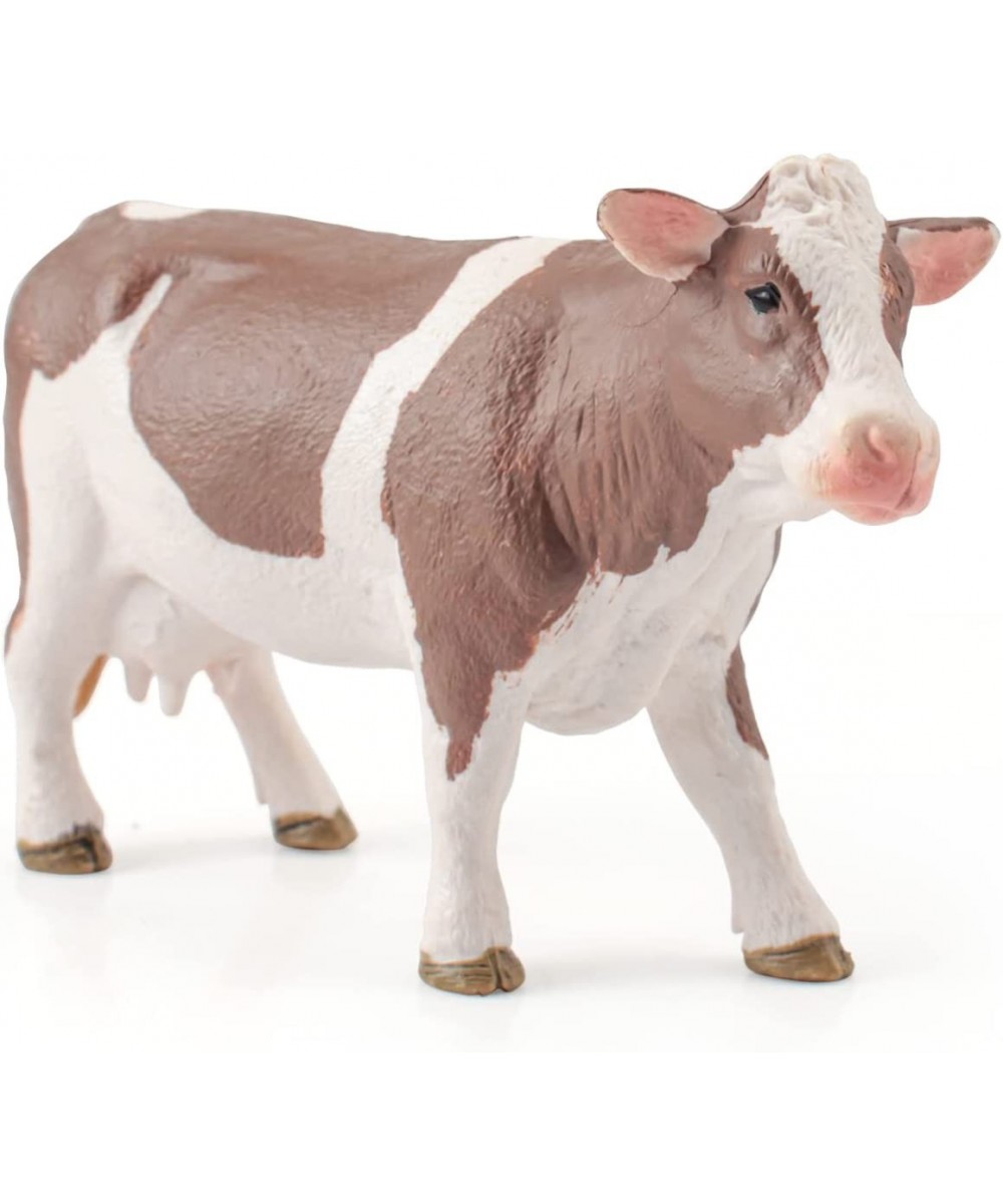 Realistic Cow Figurine Bull Toys for Toddlers Durable Simmental Cows Holstein Cow Figures for Kids Collection Birthday 3 4 5 ...