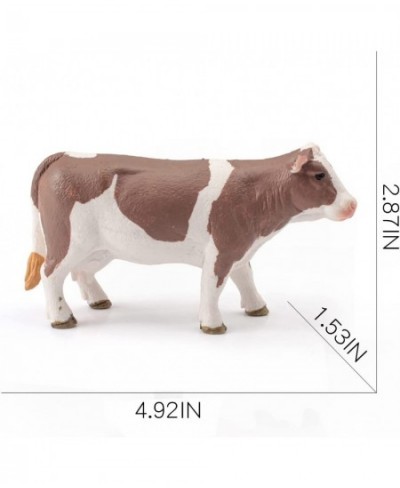 Realistic Cow Figurine Bull Toys for Toddlers Durable Simmental Cows Holstein Cow Figures for Kids Collection Birthday 3 4 5 ...