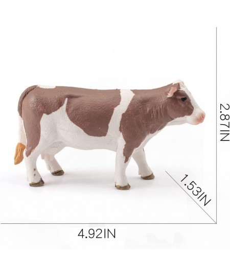 Realistic Cow Figurine Bull Toys for Toddlers Durable Simmental Cows Holstein Cow Figures for Kids Collection Birthday 3 4 5 ...