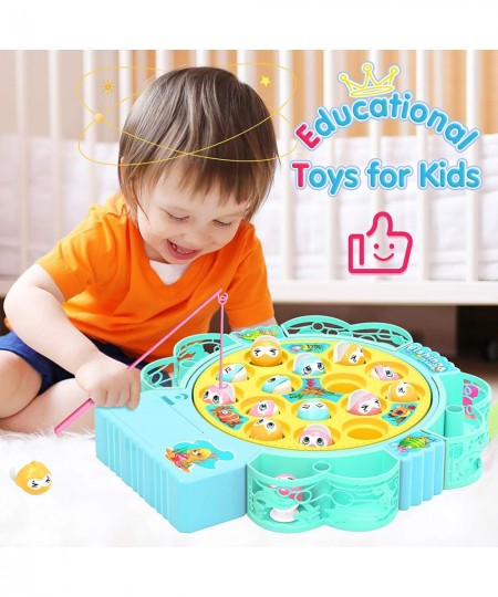 Rotating Fishing Game Toys with Music for Kids-Funny Gifts for Birthday $18.32 - Early Development & Activity Toys