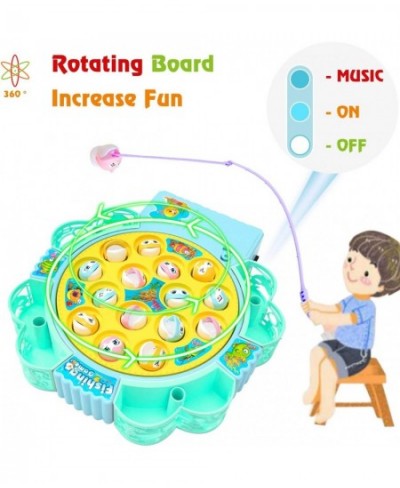 Rotating Fishing Game Toys with Music for Kids-Funny Gifts for Birthday $18.32 - Early Development & Activity Toys