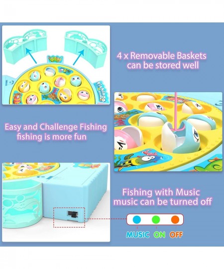 Rotating Fishing Game Toys with Music for Kids-Funny Gifts for Birthday $18.32 - Early Development & Activity Toys