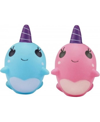 2PCS Squishies Slow Rising Narwhal Kawaii Unicorn Soft Cream Scented Toy $21.84 - Miniature Novelty Toys