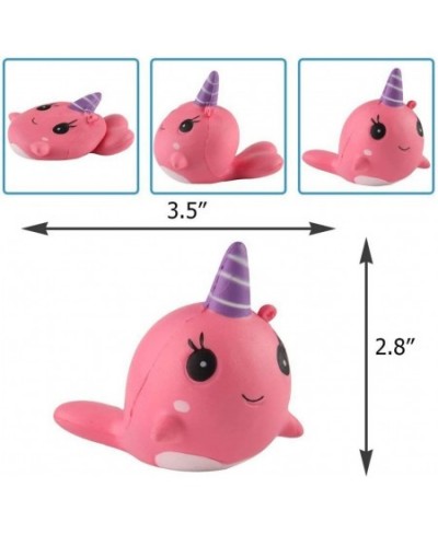 2PCS Squishies Slow Rising Narwhal Kawaii Unicorn Soft Cream Scented Toy $21.84 - Miniature Novelty Toys