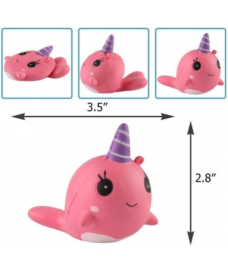 2PCS Squishies Slow Rising Narwhal Kawaii Unicorn Soft Cream Scented Toy $21.84 - Miniature Novelty Toys