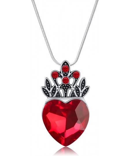 Evie Red Heart Necklace Descendants Princess Costume Queen of Hearts Fan Jewelry for Girls Teens Halloween Parties $17.50 - K...