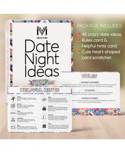 Date Night Game Ideas for Couples – Fun and Exciting Date Night Plans – Fun Games for Anniversaries - Valentines Box Kit with...