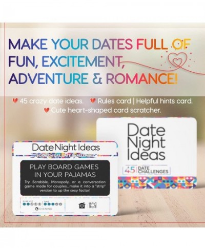 Date Night Game Ideas for Couples – Fun and Exciting Date Night Plans – Fun Games for Anniversaries - Valentines Box Kit with...