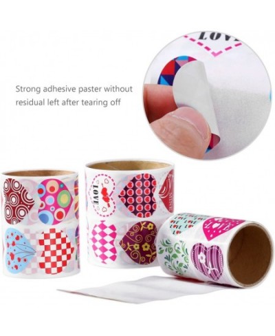 Heart Roll Sticker Tag Stickers Gift Labels Decals for Wedding Valentine's Favor 13 Assorted Designs 3 Rolls/ 270pcs $21.08 -...