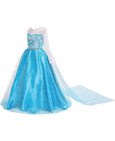 Princess Costume Birthday Party Dress Up for Little Girls with Wig Crown Wand Gloves Accessories 3-10 Years $42.13 - Kids' Co...