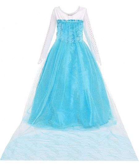 Princess Costume Birthday Party Dress Up for Little Girls with Wig Crown Wand Gloves Accessories 3-10 Years $42.13 - Kids' Co...