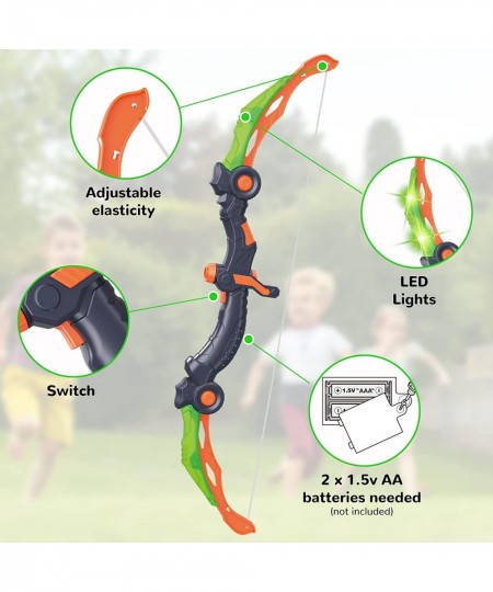 Bow and Arrow Toys with LED Light Up Archery Birthday Gift for Boys 5 6 7 8 9 10 11 12 year old Christmas Indoor Outdoor Acti...