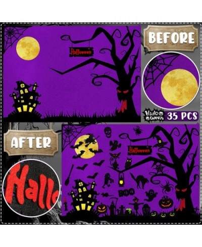 Halloween Felt Crafts for Kids Halloween Felt Board for Toddlers Classroom Craft Project Felt Toy Scary Tree Display Home Hol...