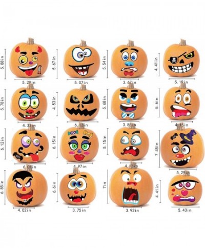 28 Sheets with 2 Sticker Sizes - Make A Face Stickers for Pumpkins - Halloween Art Party Favors Sticker Sheets - Make Your Ow...