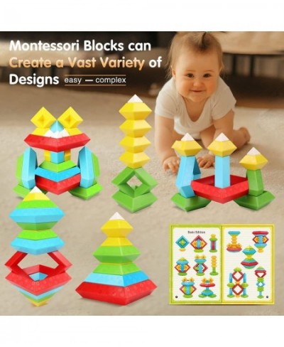 30Pcs Stacking Toys for Toddlers 1-3 2-4 3-5 Year Old Building Blocks Toys Mega Educational Preschool Learning Activities Tod...