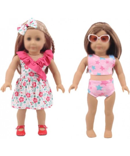 Fashion Doll Clothes Accessories Play Set for 18 inch Dolls Include Backpack Umbrella Outfit Bikini Shoes Sunglasses (No Doll...