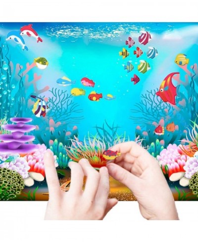 Ocean Fish Sticker 6 Different Sheets Kids Stickers 3D Puffy Sticker Stickers for Boys Girls Teachers Birthday Gift Party Sup...