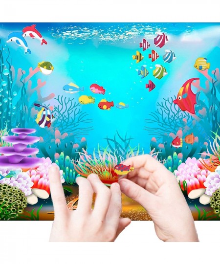 Ocean Fish Sticker 6 Different Sheets Kids Stickers 3D Puffy Sticker Stickers for Boys Girls Teachers Birthday Gift Party Sup...