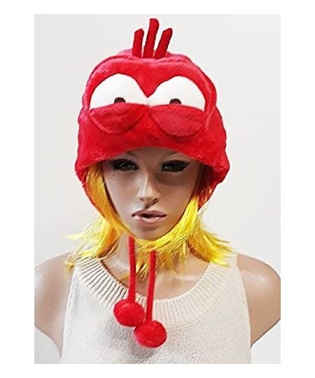 Cartoon Larva red Doll Figure Hat Cap Earmuffs Pretend Play Costume Incredible Comic Show Larva $27.77 - Kids' Dress-Up Acces...