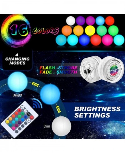 2 Sets Lights up LED Beach Ball 16 Inch Floating Pool Lights Remote Control 16 Colors 4 Models Waterproof Adjustable Brightne...