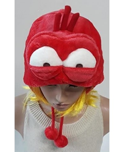 Cartoon Larva red Doll Figure Hat Cap Earmuffs Pretend Play Costume Incredible Comic Show Larva $27.77 - Kids' Dress-Up Acces...