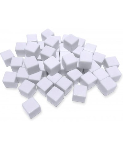 Blank White Dice 16MM Acrylic Dice Blank White Cubes with Smoothed Surface Six Sided Dice for Board Games DIY (50 Pcs) $16.71...