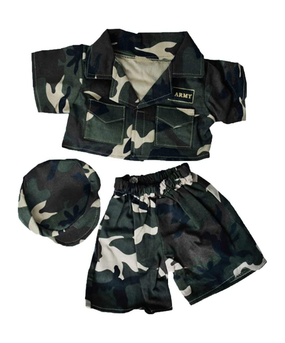 Stuffed Animals Plush Toy Outfit – Army Green Outfit w/Hat 8” $17.96 - Stuffed Animal Clothing & Accessories