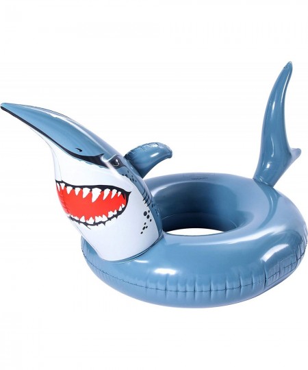 Shark Pool Floats Giant Inflatable Pool Float Swimming Ring Pool Party Floaties for Kids Adults $32.24 - Swimming Pool & Outd...