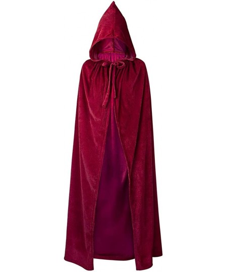 Hooded Cloak Unisex Cloak with Hood Halloween Christmas Cloak Vampire Witch Cape Cosplay Costume $29.04 - Kids' Costumes