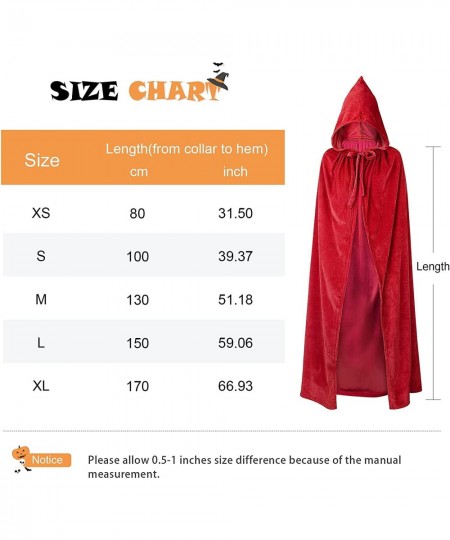 Hooded Cloak Unisex Cloak with Hood Halloween Christmas Cloak Vampire Witch Cape Cosplay Costume $29.04 - Kids' Costumes