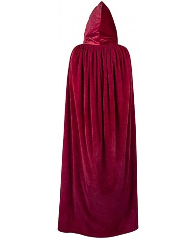 Hooded Cloak Unisex Cloak with Hood Halloween Christmas Cloak Vampire Witch Cape Cosplay Costume $29.04 - Kids' Costumes