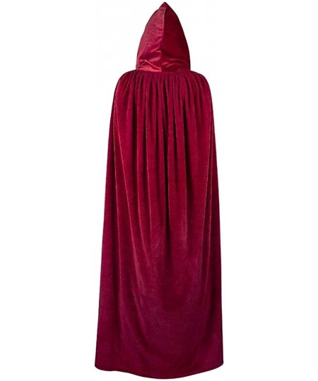 Hooded Cloak Unisex Cloak with Hood Halloween Christmas Cloak Vampire Witch Cape Cosplay Costume $29.04 - Kids' Costumes