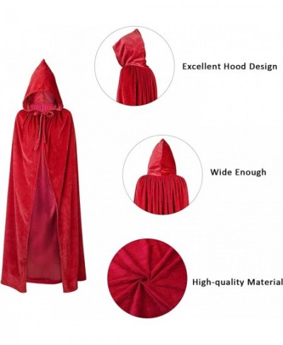 Hooded Cloak Unisex Cloak with Hood Halloween Christmas Cloak Vampire Witch Cape Cosplay Costume $29.04 - Kids' Costumes