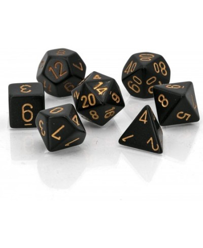 CHX25428 Dice-Opaque Black/Gold Set $15.44 - Game Accessories