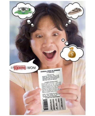 Fake Lottery Tickets-(Pack 10 Tickets)-Each Ticket is a Fake Winner of 20 000 or More!!! Big Winners That Look Like Real Scra...