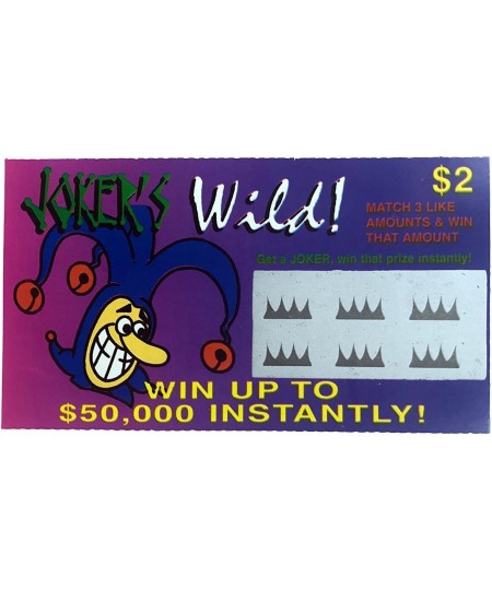 Fake Lottery Tickets-(Pack 10 Tickets)-Each Ticket is a Fake Winner of 20 000 or More!!! Big Winners That Look Like Real Scra...