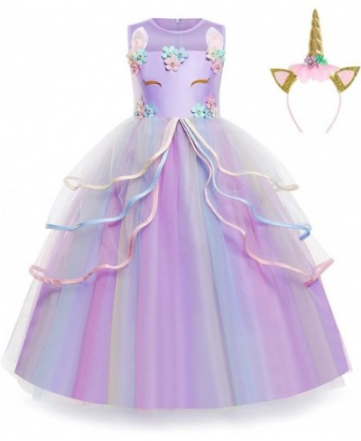 Princess Unicorn Dress for Girls - Unicorn Costume with Headband Birthday Pageant Halloween Party Dresses Up 3-12Y $50.06 - K...