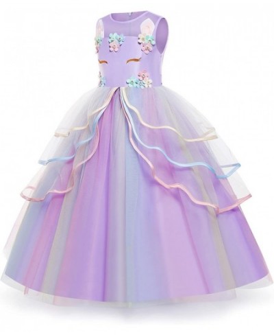 Princess Unicorn Dress for Girls - Unicorn Costume with Headband Birthday Pageant Halloween Party Dresses Up 3-12Y $50.06 - K...