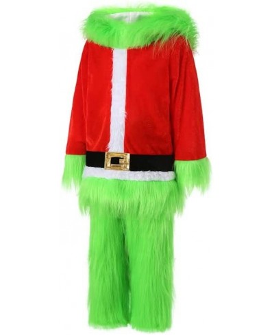 Kids Girls Boys Christmas Cosplay Costume Green Furry Monster Santa Claus Suit Xmas?Clothes Set $60.74 - Kids' Costumes