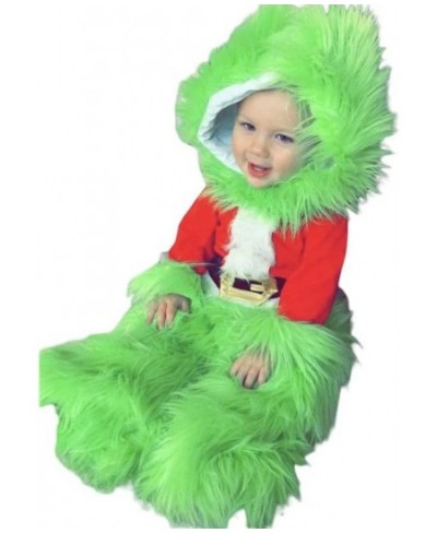 Kids Girls Boys Christmas Cosplay Costume Green Furry Monster Santa Claus Suit Xmas?Clothes Set $60.74 - Kids' Costumes