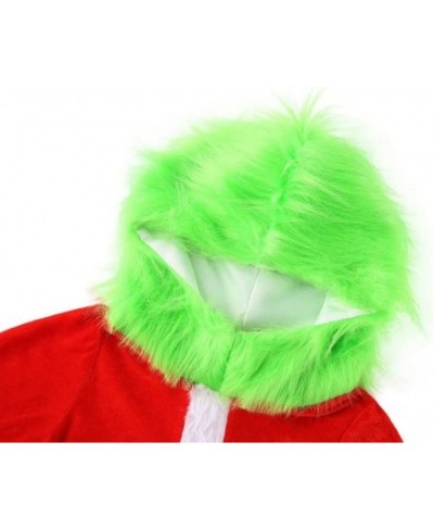 Kids Girls Boys Christmas Cosplay Costume Green Furry Monster Santa Claus Suit Xmas?Clothes Set $60.74 - Kids' Costumes