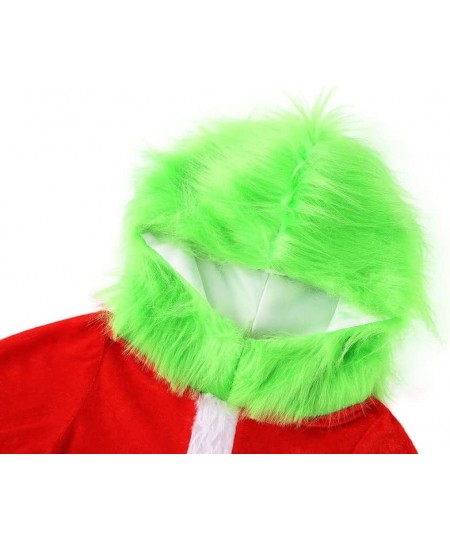 Kids Girls Boys Christmas Cosplay Costume Green Furry Monster Santa Claus Suit Xmas?Clothes Set $60.74 - Kids' Costumes