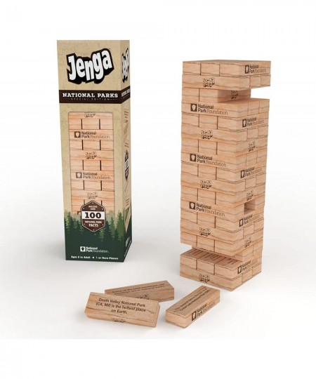 JENGA National Parks | Classic Jenga Wooden Block Game with a National Parks Theme | Perfect Travel Game for Families | Celeb...