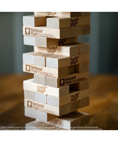 JENGA National Parks | Classic Jenga Wooden Block Game with a National Parks Theme | Perfect Travel Game for Families | Celeb...