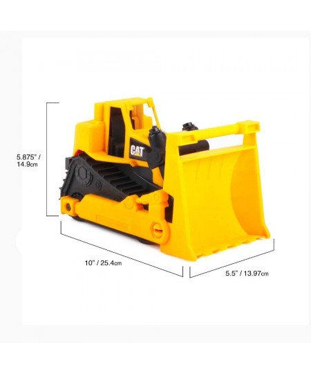 Cat Construction 10 Inch Plastic Bulldozer Toy $18.37 - Kids' Play Construction Vehicles