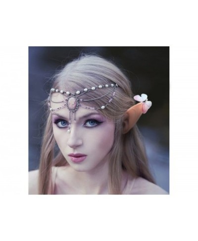 4 Pairs Halloween Fairy Ears Latex Pixie Elf Ears Soft Fake Ears Cosplay Costume Dress Up Masquerade Party Vampire Fairy Ears...