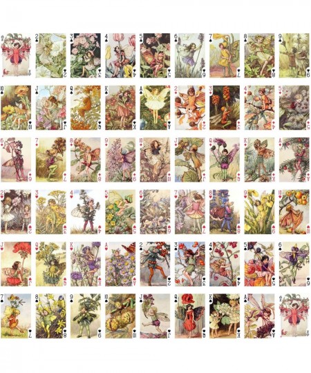 Flower Fairy Playing Cards (Poker Deck 55 Cards All Different) Flower Fairy Vintage Children Book Illustration $34.25 - Card ...